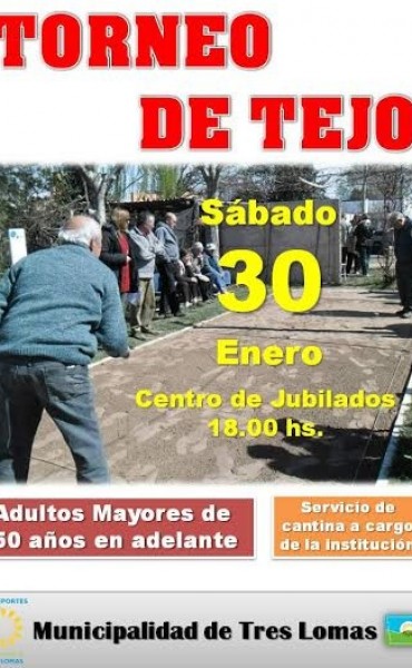 TORNEO DE TEJO EN EL CENTRO DE JUBILADOS
