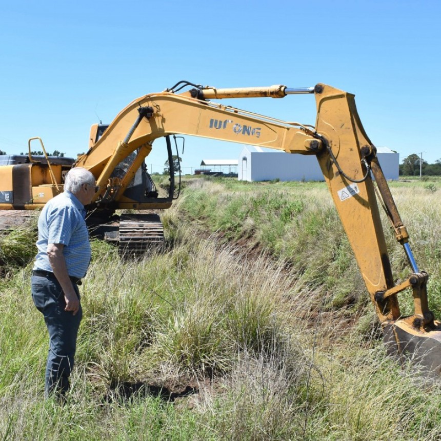 EL INTENDENTE RECORRIO OBRAS QUE ESTAN EN MARCHA
