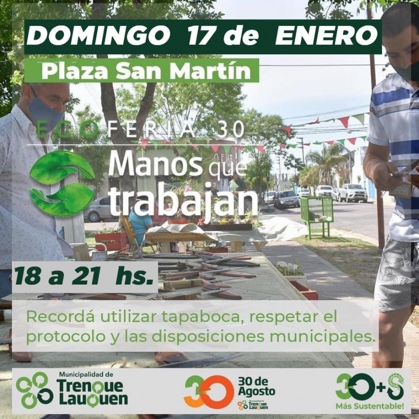 ESTE DOMINGO 17 DE ENERO HABRÁ UNA NUEVA ECOFERIA