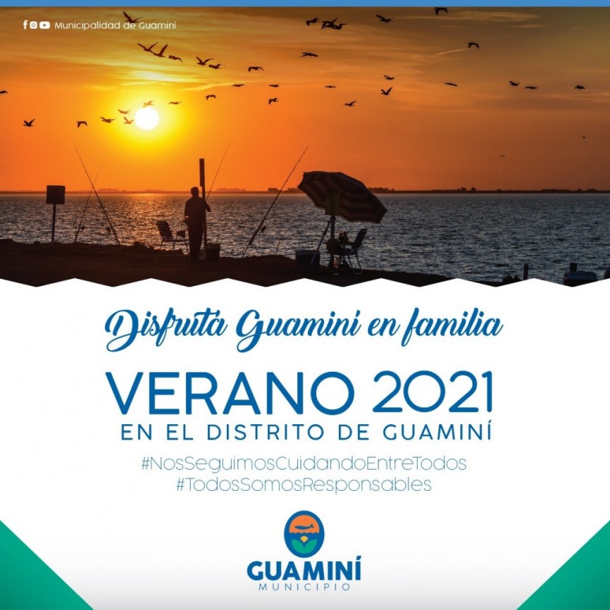 VERANO 2021 EN GUAMINÍ: TARIFAS VIGENTES EN LOS BALNEARIOS
