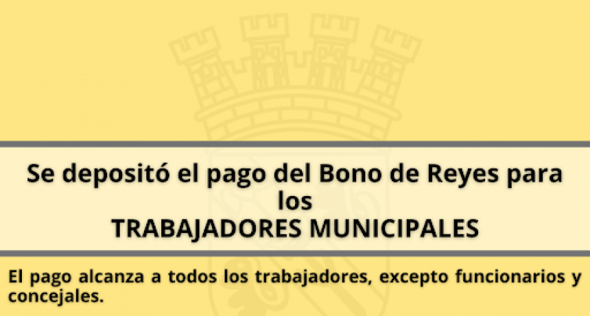 SE PAGÓ EL BONO DE REYES