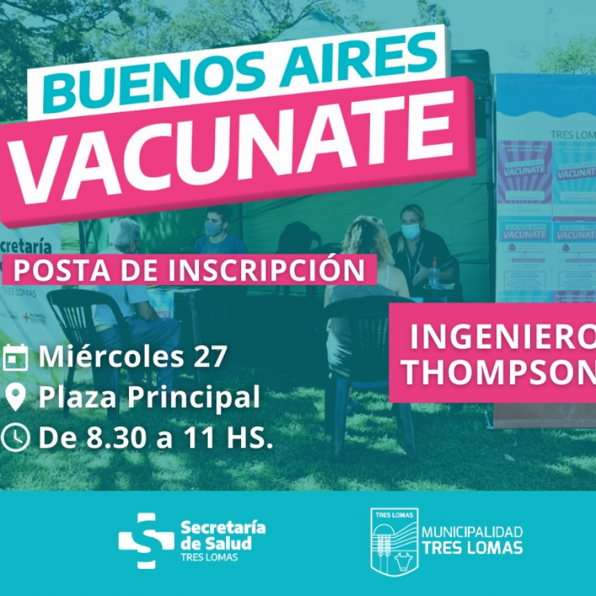 ESTE MIÉRCOLES COMIENZA LA INCRIPCIÓN PARA LA VACUNACIÓN COVID-19