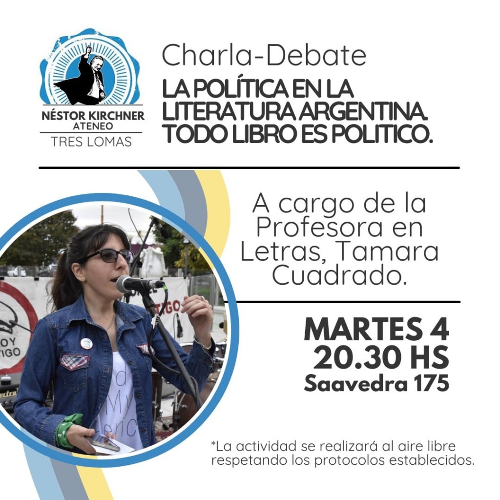 CHARLA DEBATE: LA POLÍTICA EN LA LITERATURA ARGENTINA.