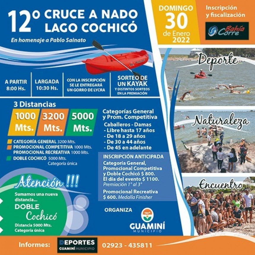 12° EDICIÓN DEL TRADICIONAL CRUCE A NADO