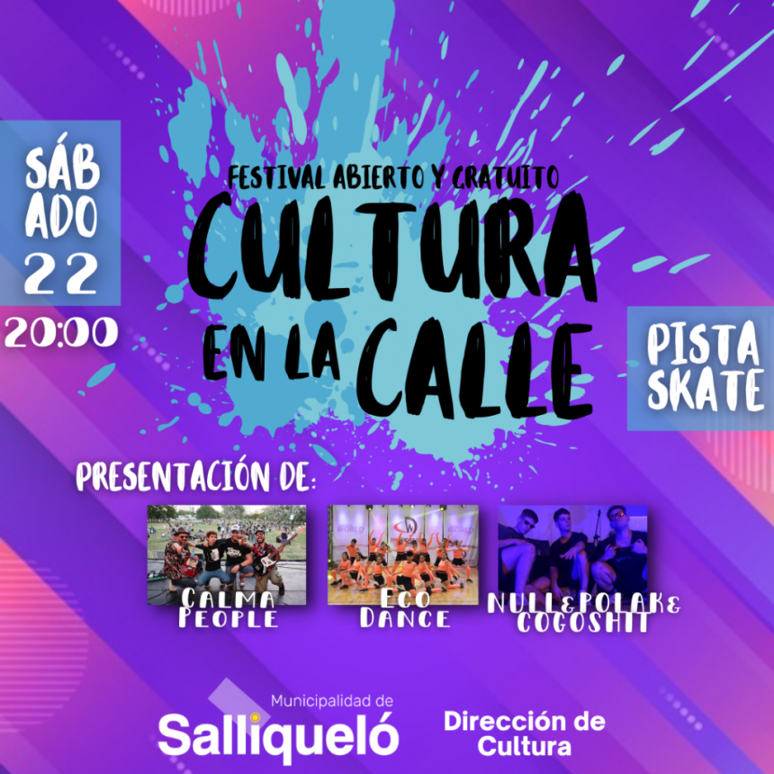 LLEGA UNA NUEVA JORNADA DE “CULTURA EN LA CALLE” 