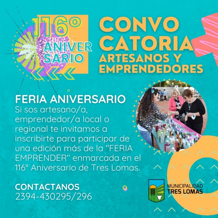 CONVOCATORIA PARA ARTESANOS Y EMPRENDEDORES