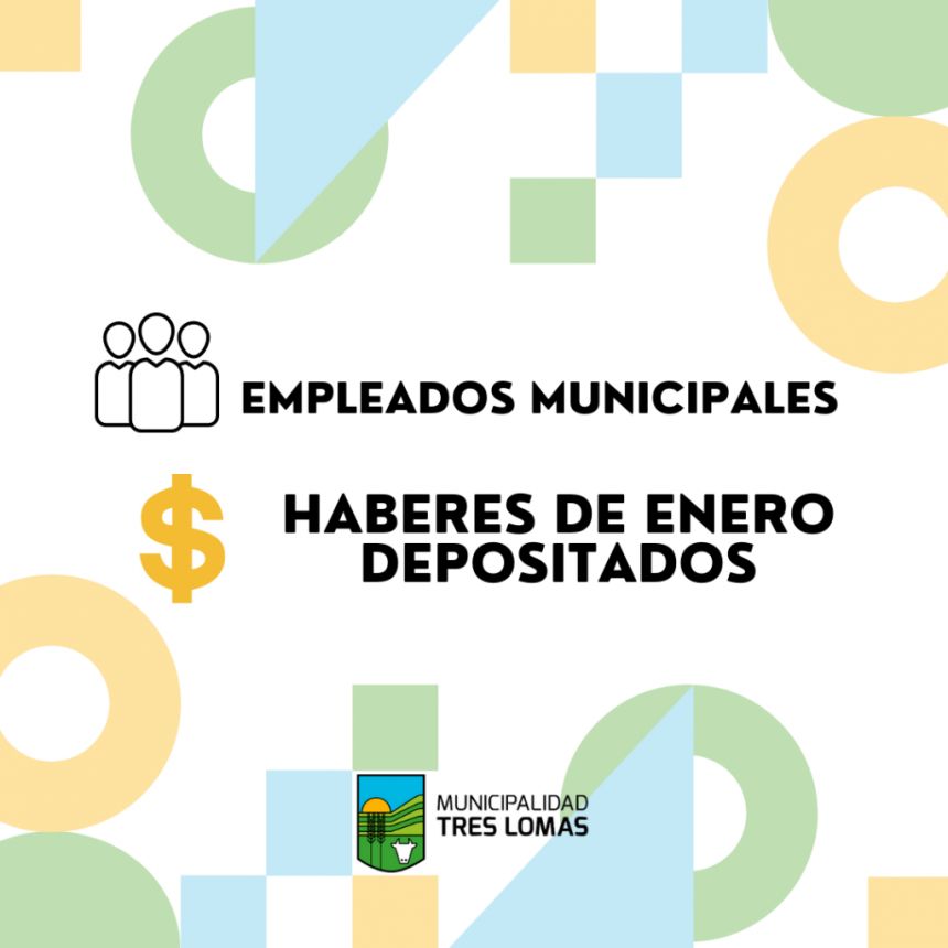 SE ENCUENTRAN AL COBRO LOS HABERES DE ENERO