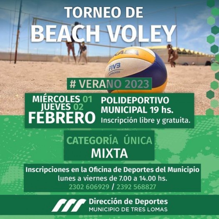 BEACH VOLEY EN EL POLIDEPORTIVO MUNICIPAL