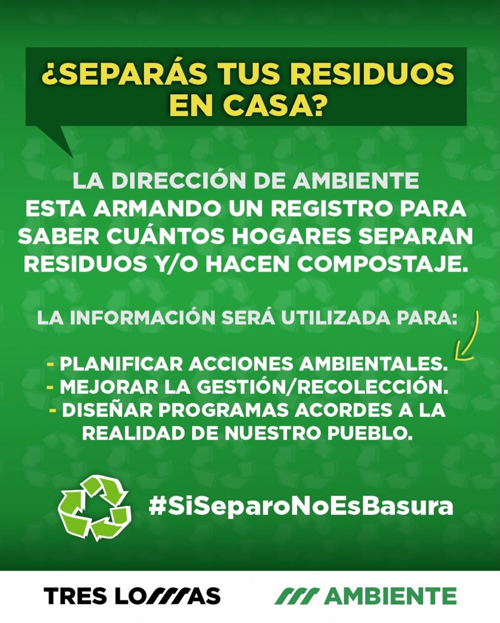 LA DIRECCIÓN DE AMBIENTE IMPULSA UN REGISTRO DE SEPARACIÓN DE RESIDUOS Y COMPOSTAJE
