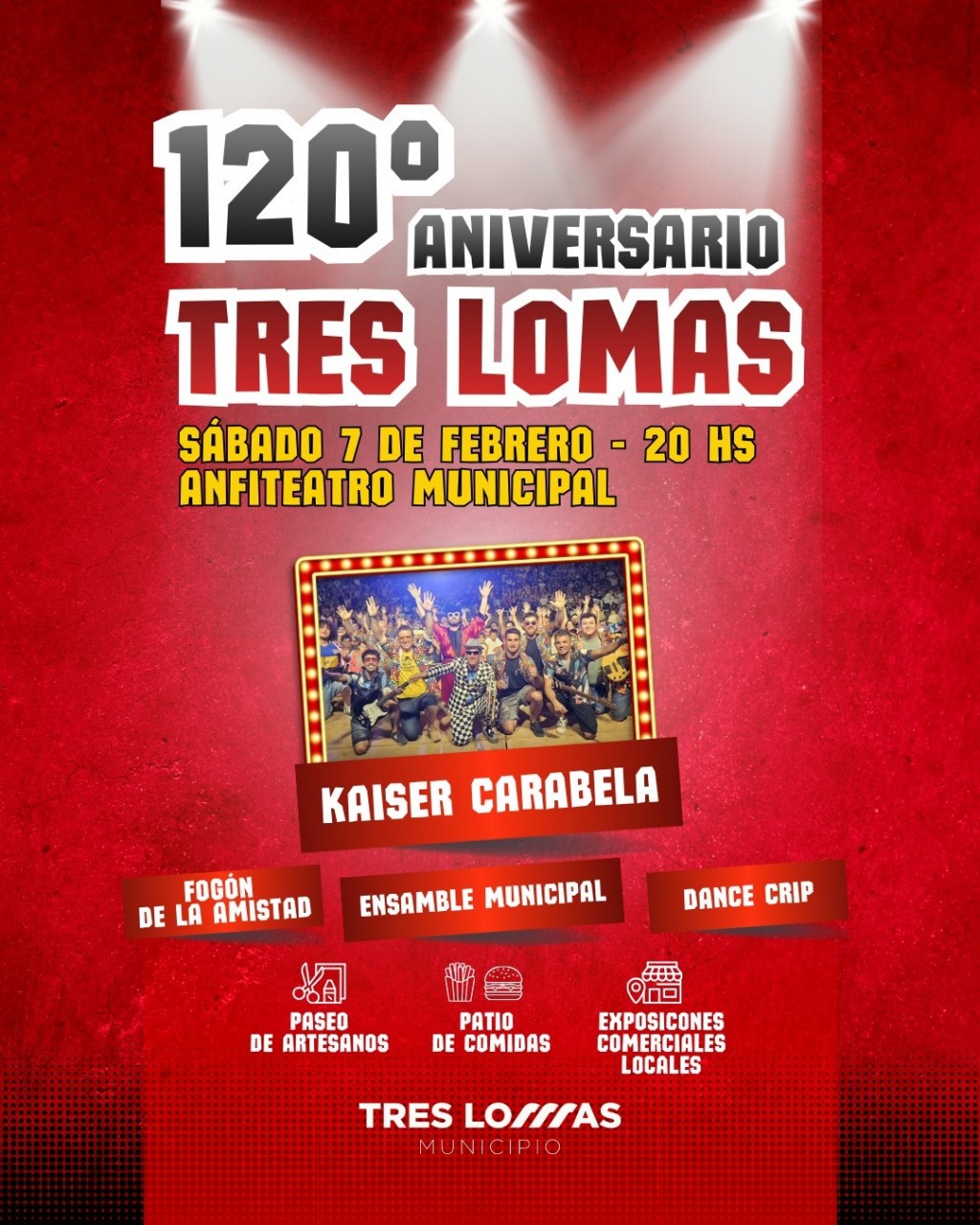 TRES LOMAS CELEBRARÁ EL 120° ANIVERSARIO