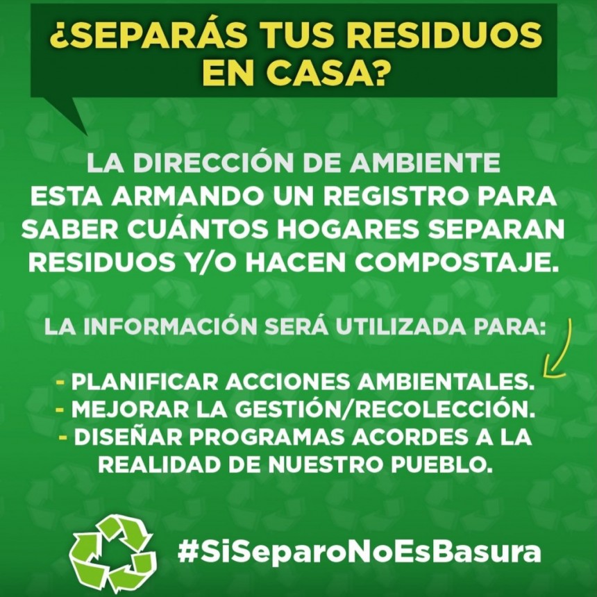 LA DIRECCIÓN DE AMBIENTE IMPULSA UN REGISTRO DE SEPARACIÓN DE RESIDUOS Y COMPOSTAJE