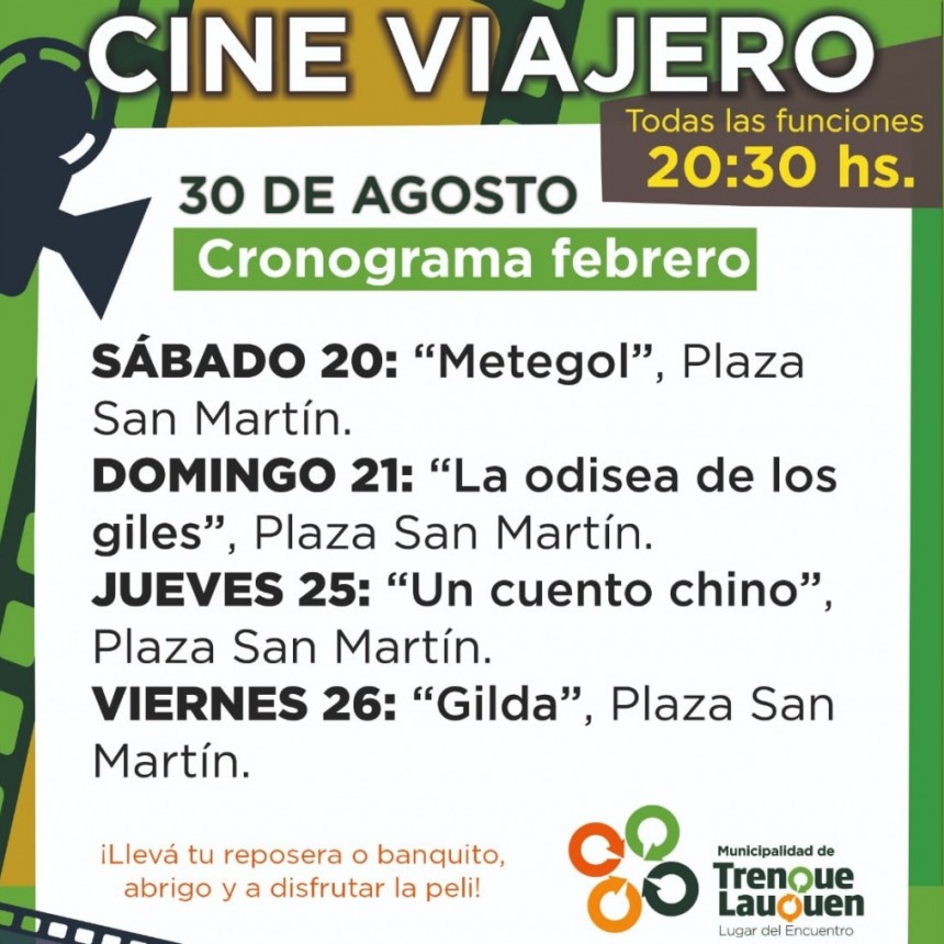 ESTE FIN DE SEMANA LLEGA A TREINTA DE AGOSTO 