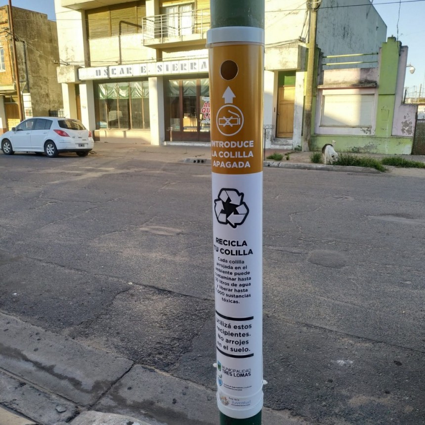 SE COLOCARON COLILLEROS EN LUGARES DE ESPARCIMIENTO