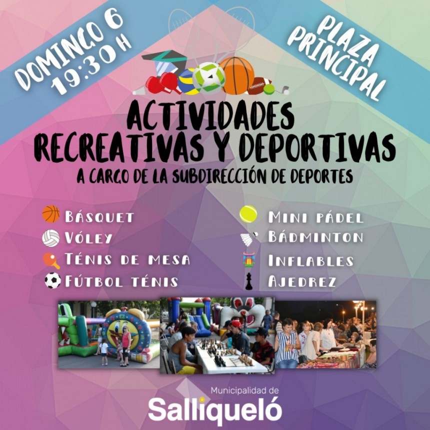 JORNADA RECREATIVA Y DEPORTIVA EN LA PLAZA