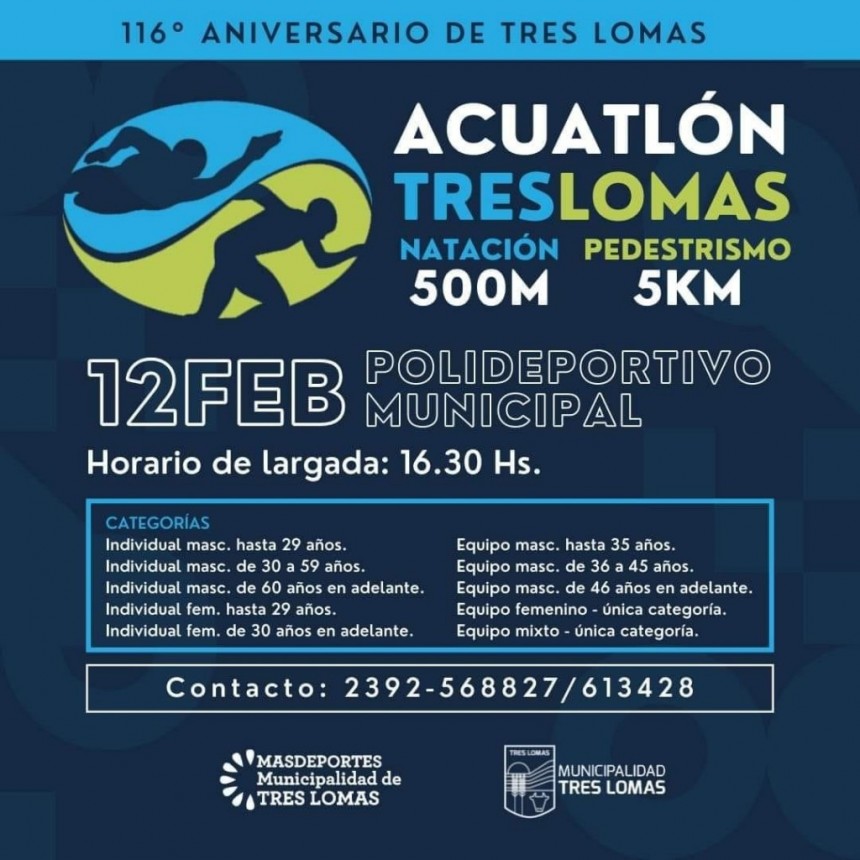 ACUATLÓN EN TRES LOMAS