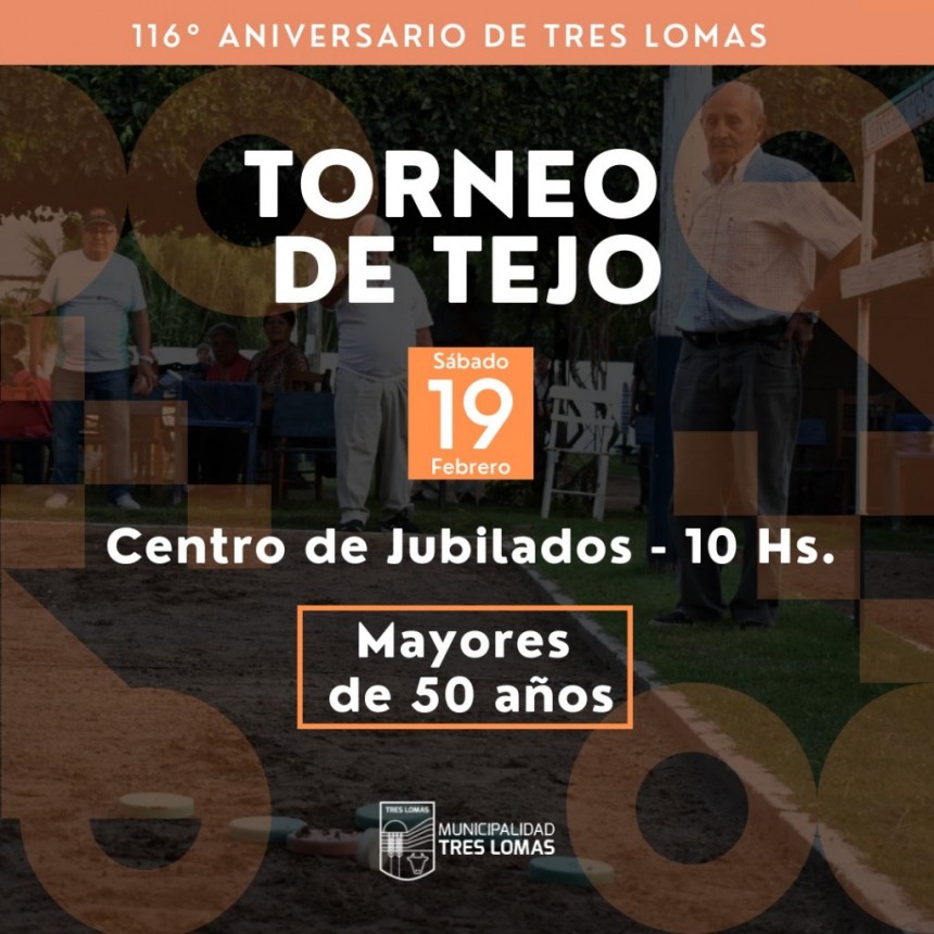 TORNEO DE TEJO EN EL CENTRO DE JUBILADOS