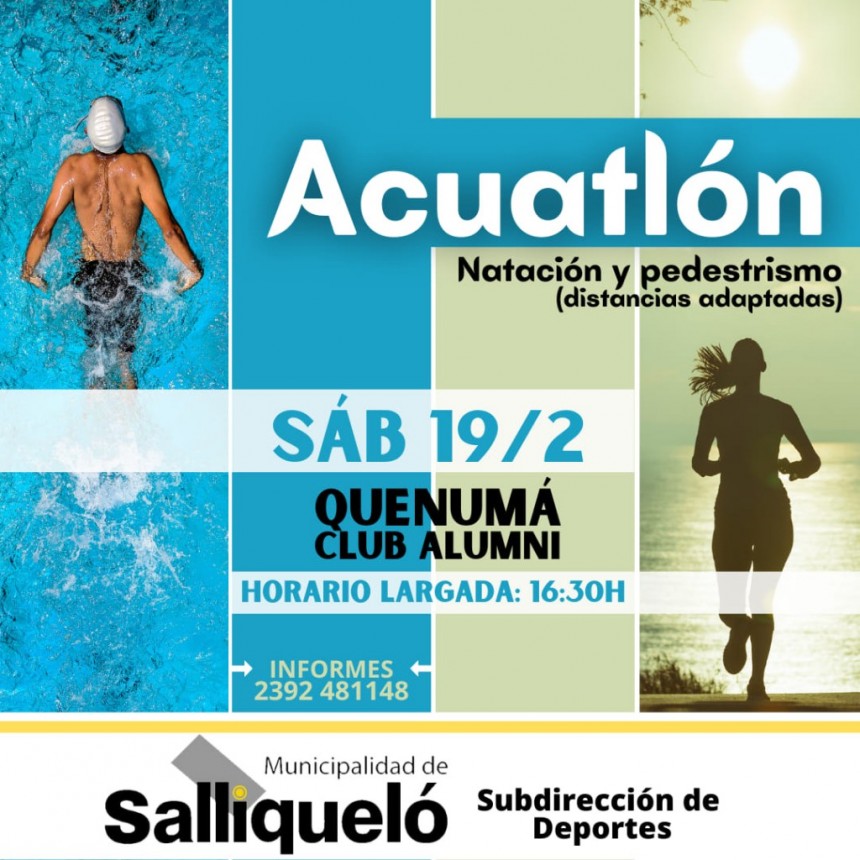 ESTE FIN DE SEMANA SE REALIZARÁ UN ACUATLÓN 