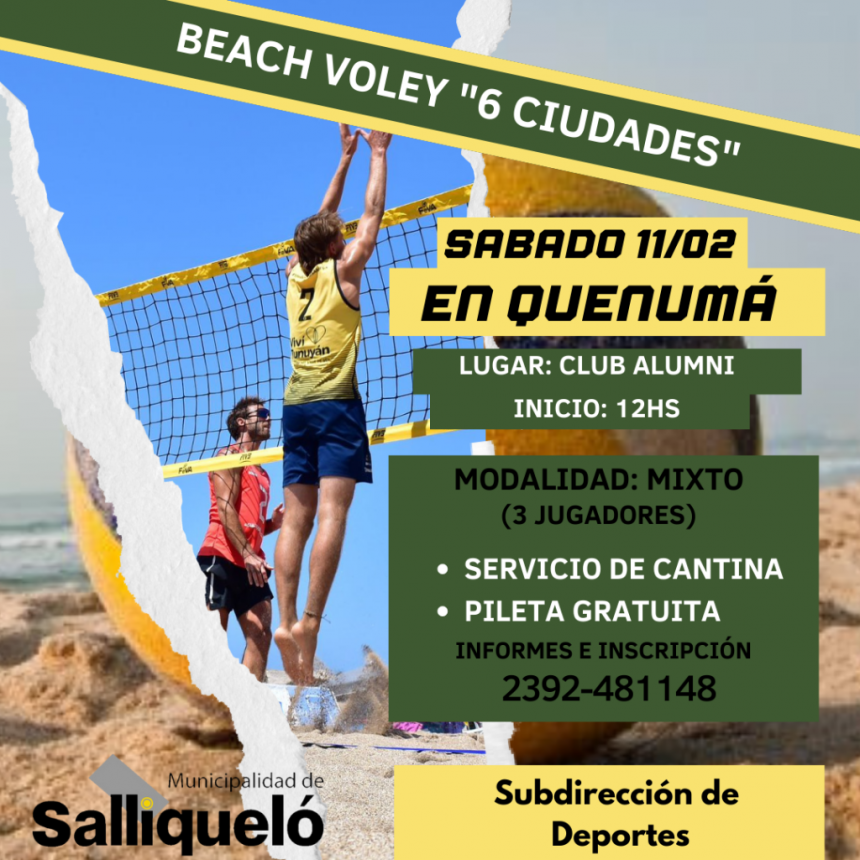TORNEO DE BEACH VÓLEY EN QUENUMÁ