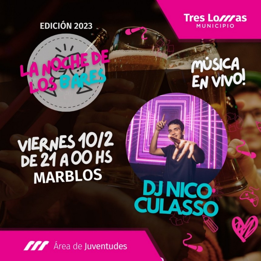ÚLTIMA JORNADA DE “LA NOCHE DE LOS BARES”