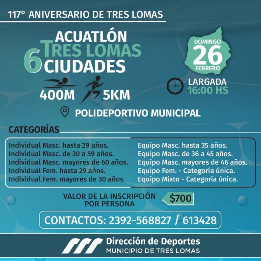 ACUATLÓN EN EL POLIDEPORTIVO MUNICIPAL
