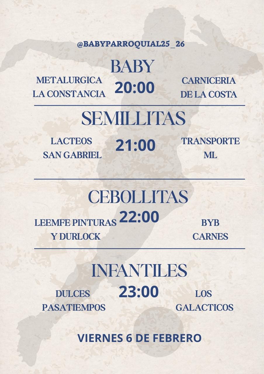 Se juegan las finales del Baby Fútbol Parroquial 