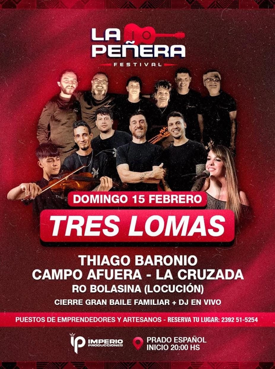 La Peñera Festival llega al Prado Español de Tres Lomas