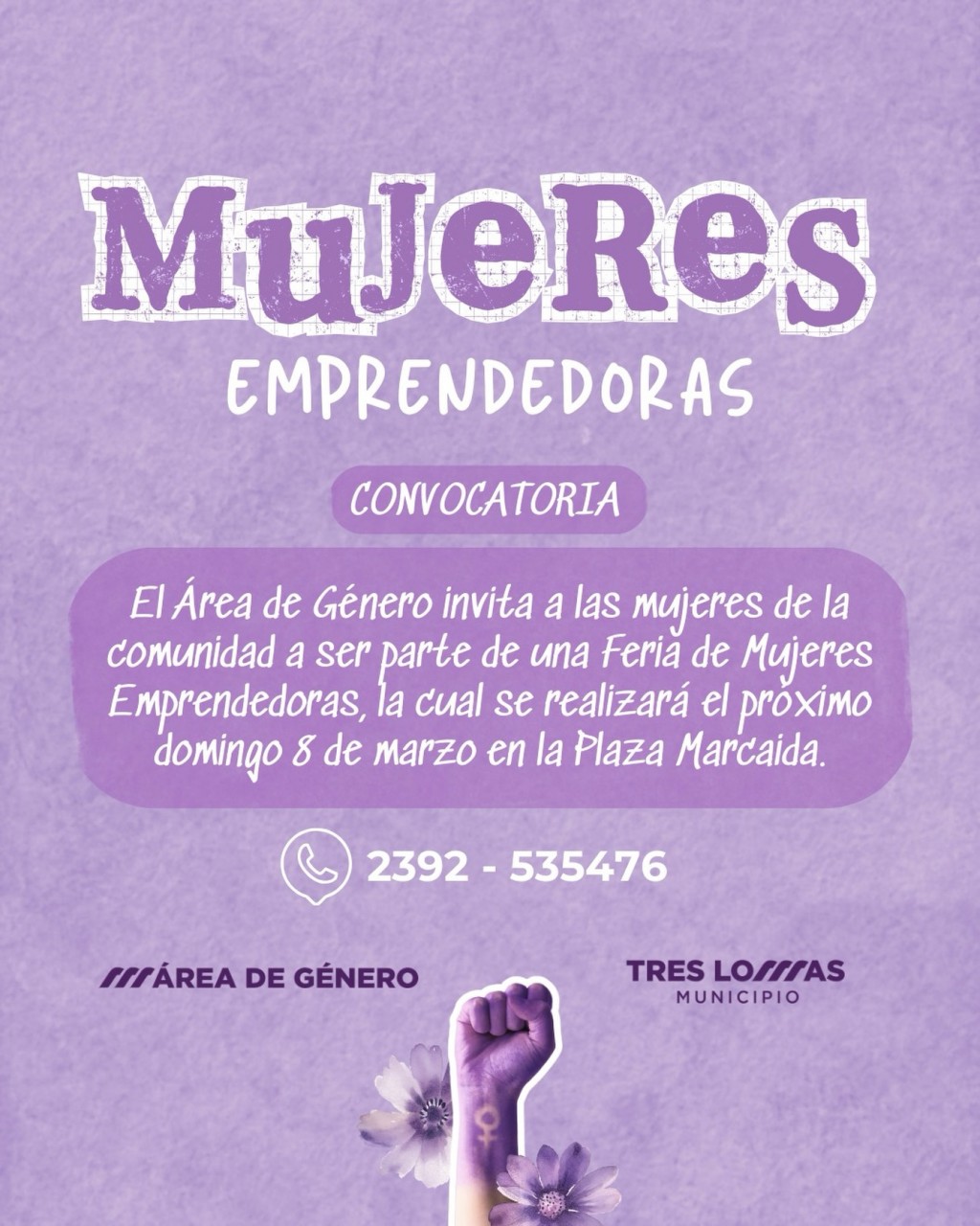 Convocatoria para mujeres emprendedoras