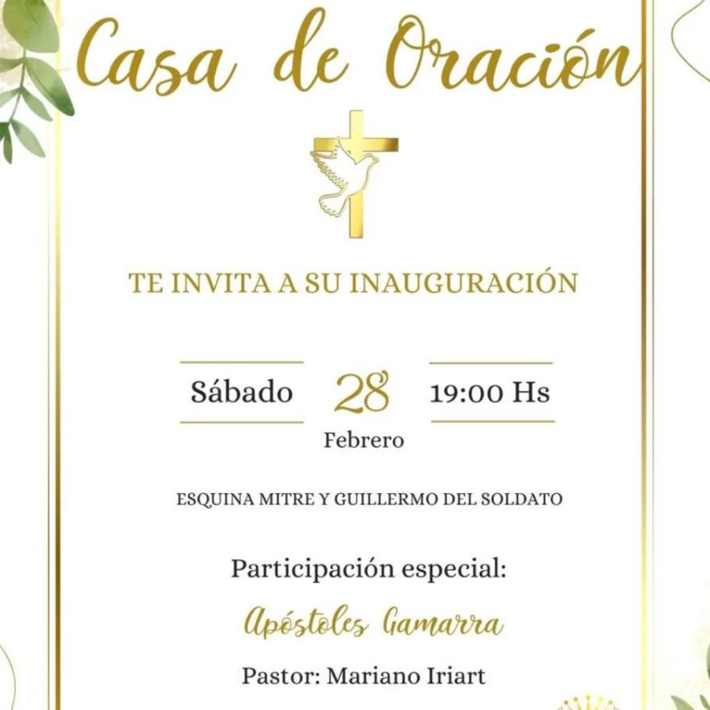 Se inaugura Casa de Oración en Tres Lomas