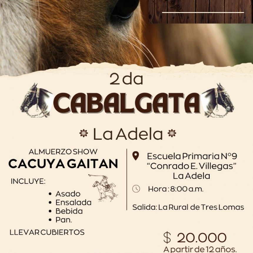 Llega la 2° Cabalgata a la Escuela Primaria N° 9 