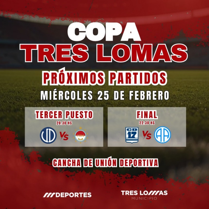 Se jugo la fecha 3 de la Copa Aniversario Tres Lomas