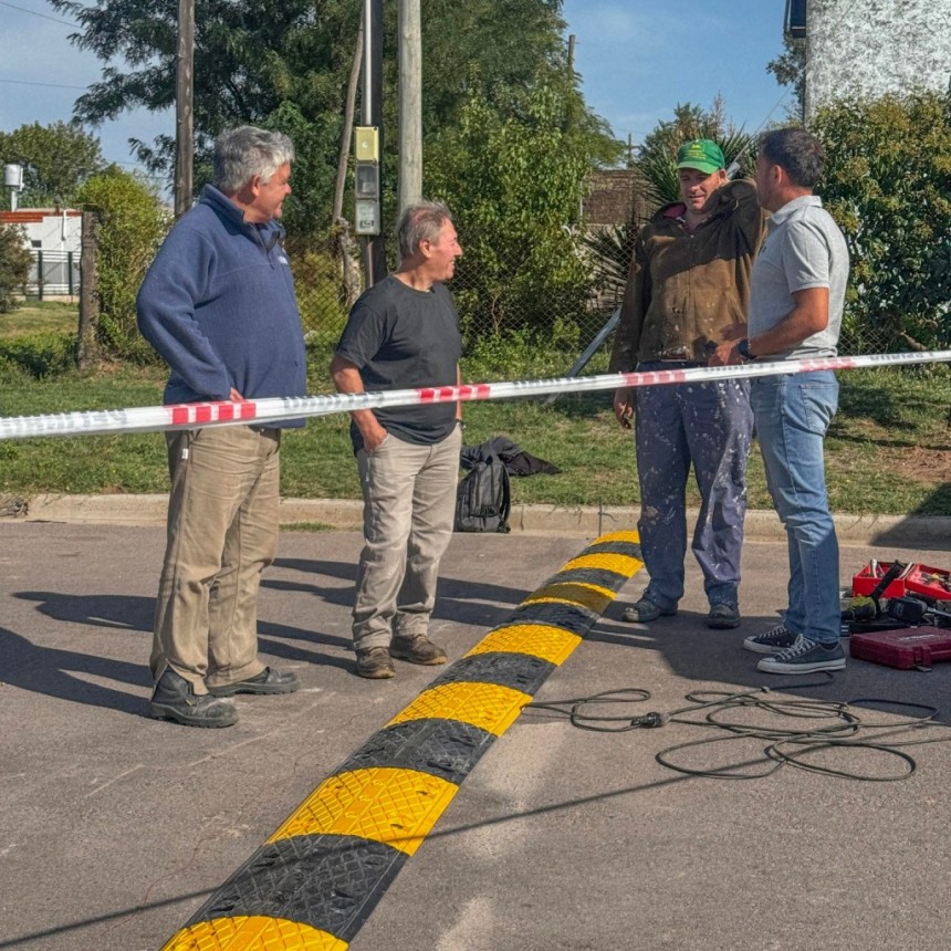 Se colocaron reductores de velocidad en calle Mitre tras un análisis de la situación vial