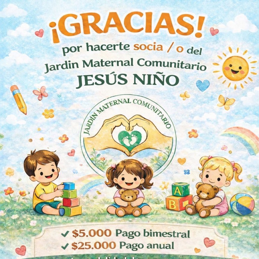 El Jardín Maternal Comunitario Jesús Niño lanzó su campaña de socios