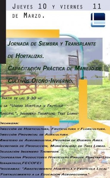 REALIZARAN JORNADAS DE SIEMBRA Y TRASPLANTE DE HORTALIZAS