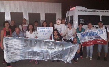 DOCENTES DE TRES LOMAS Y SALLIQUELO EN LA MOVILIZACION DOCENTE