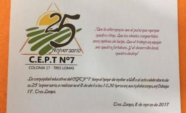 EL CEPT CELEBRA SUS BODAS DE PLATA EL 8 DE ABRIL