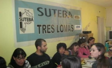 SUTEBA TRES LOMAS DARA A CONOCER LA SITUACION DEL CONFLICTO EDUCATIVO EN LA ESQUINA DE 9 DE JULIO Y RIVADAVIA