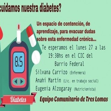 JORNADA SOBRE DIABETES EN EL CIC DEL BARRIO YANI