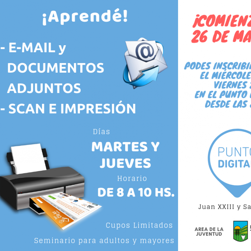 DICTARAN UN NUEVO CURSO DE INFORMATICA EN EL PUNTO DIGITAL