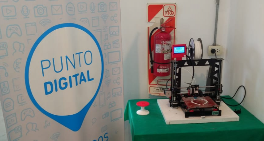 SE PUSO EN MARCHA LA IMPRESORA 3D DEL PUNTO DIGITAL