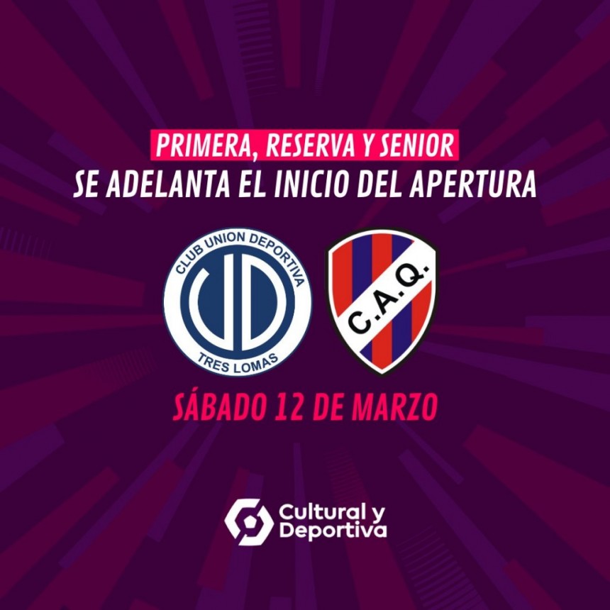 SE ADELANTA EL TORNEO APERTURA 2022: ESTE SÁBADO SE DISPUTARÁ LA PRIMER FECHA. 