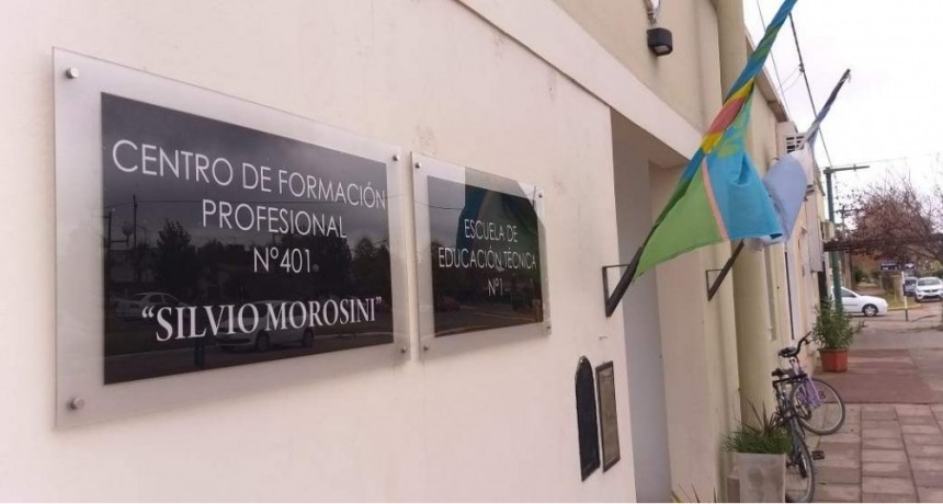 SE ABRIÓ LA INSCRIPCIÓN DE INSTRUCTORES E IDÓNEOS DEL CENTRO DE FORMACIÓN LABORAL N°401 “SILVIO MOROSINI” DE CASBAS
