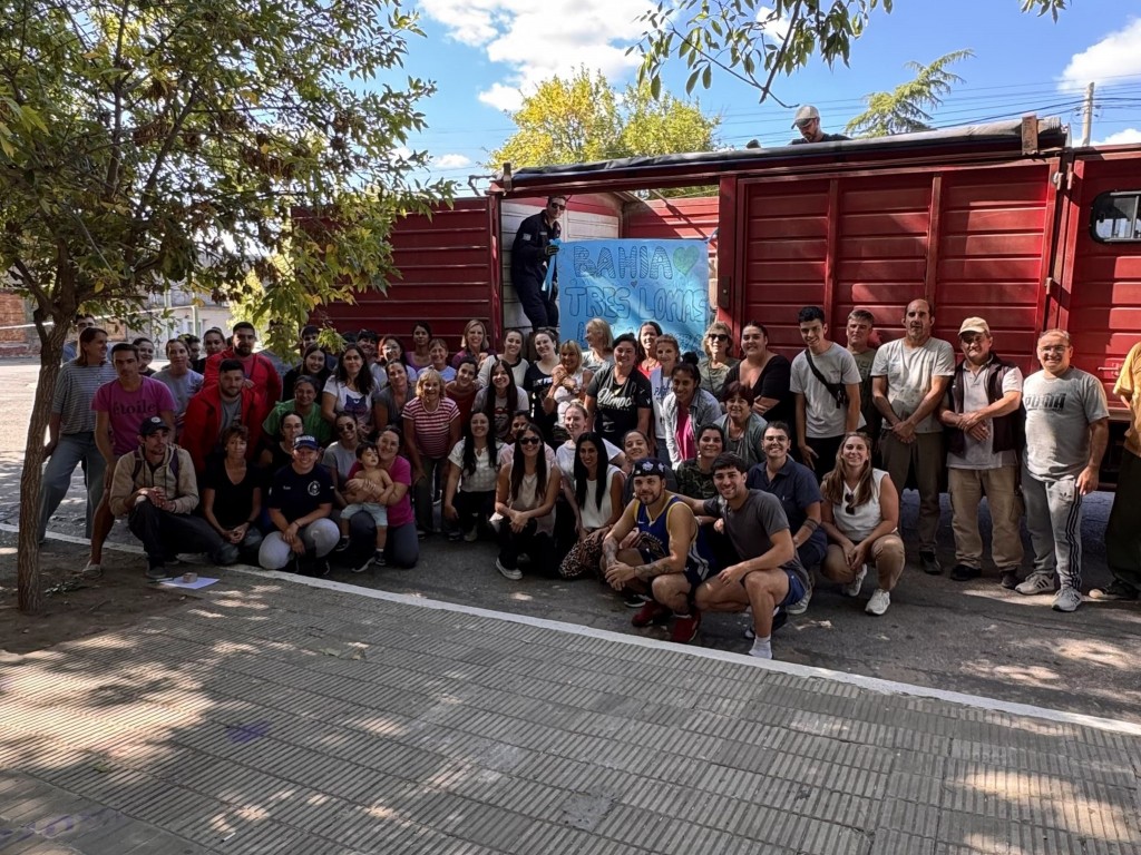 SE ENVIARON LOS ARTÍCULOS RECOLECTADOS PARA BAHÍA BLANCA