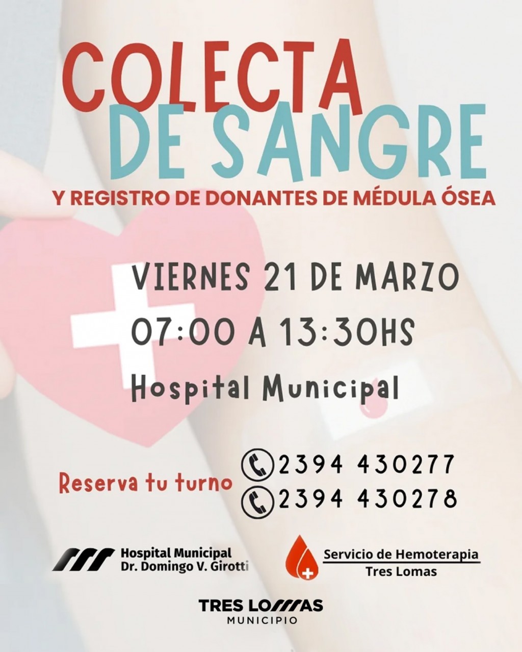 NUEVA COLECTA DE SANGRE EN EL HOSPITAL MUNICIPAL