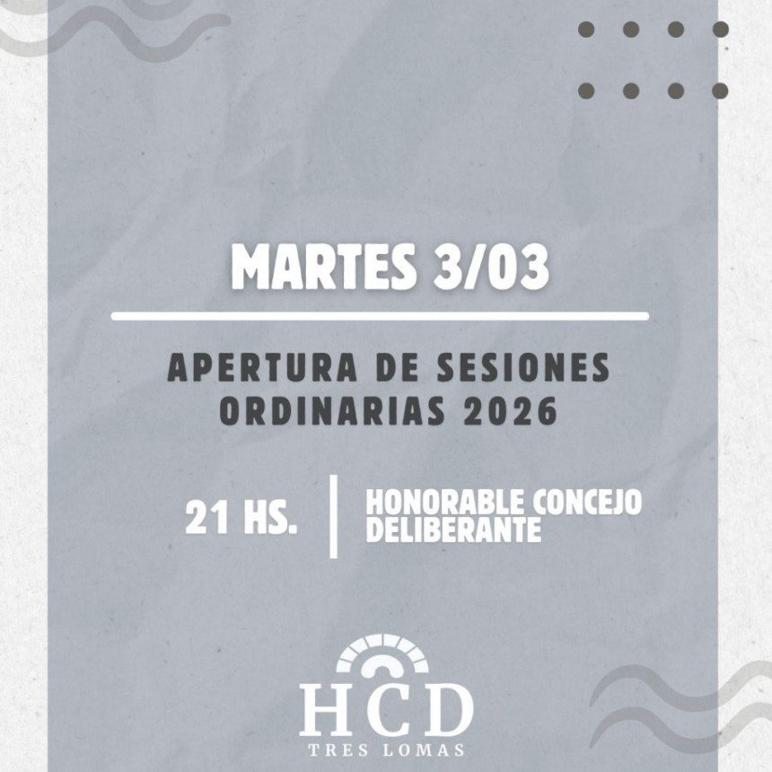 Apertura de sesiones ordinarias 2026