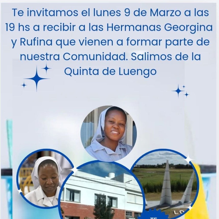 Llegan dos nuevas integrantes a la comunidad de Hermanas de la Virgen de los Dolores