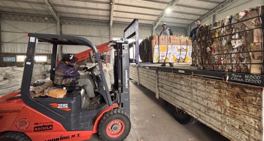 La planta de RSU concret&oacute; una nueva venta de materiales reciclables