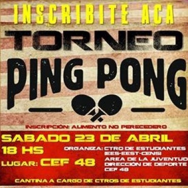ORGANIZAN TORNEO DE PING PONG