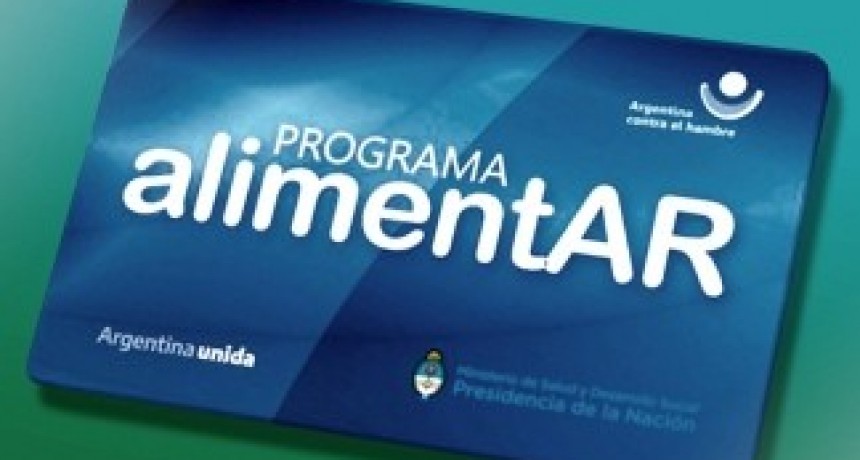 A PARTIR DE HOY, LA TARJETA ALIMENTAR SE CARGARÁ TODOS LOS MIÉRCOLES