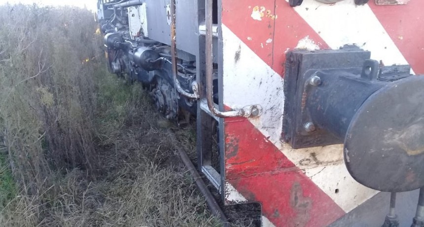 DESCARRILÓ EL TREN EN EL PASO A NIVEL DE CORAZZI 