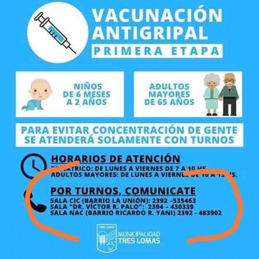 VACUNACIÓN ANTIGRIPAL: PRIMERA ETAPA